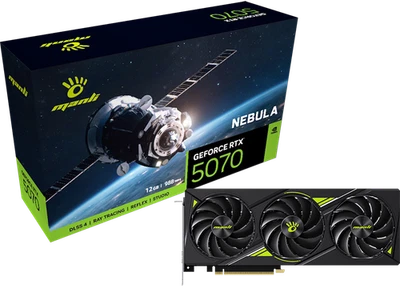 Manli Nebula GeForce RTX 5070 12GB GDDR7 Gaming Graphics Card - Image 1 of 4