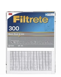 12 Filtrete 300  20x25 x 1 In. Basic Dust & Lint Pleated Furnace Air Filter Lot - Picture 1 of 5