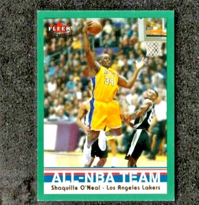 #D /300 2002-03 Fleer Premium EMERALD ALL NBA TEAM #EM3 SHAQUILLE O'NEAL Lakers - Picture 1 of 2