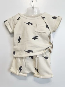 Conjunto de camiseta y pantalones cortos de manga corta Lightning Bolt para bebé niño 0-3M - Grayson Mini - Imagen 1 de 5