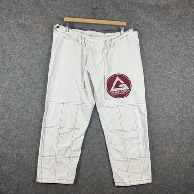 Pantalones Gracie Barra Gi Blanco Talla A3 Artes Marciales BJJ Jiu Jitsu Brasileño MMA Gimnasio Foto 1 de 4