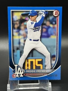 Freddie Freeman 2025 Bowman #5 Blue Border /150 - Dodgers - Picture 1 of 2