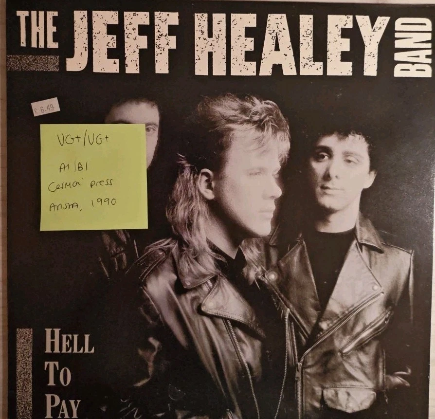 The Jeff Healey Band Hell To Pay Vinyl Record VG+/VG+ 210815 1990 - Image 1 of 2