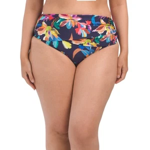Bikini La Blanca Plus Tummy Control acquerello floreale fascia fondo 18W,20W nuovo con etichette - Foto 1 di 6