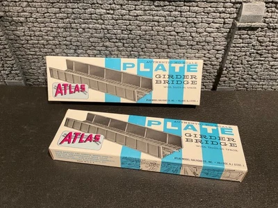 Atlas HO Scale #885 Nickel Silver Plate Girder Bridge Kits. (2 Bridge Kits) - Image 1 of 3