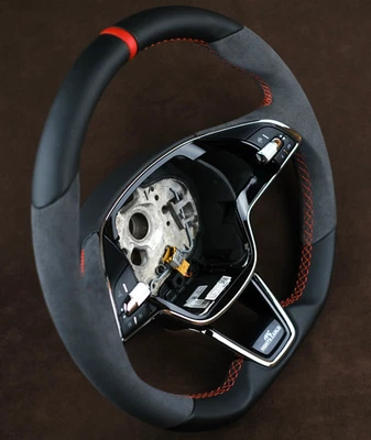 Skoda Enyaq Lenkrad Alcantara 12 Uhr Markierung IV MONTE CARLO Edition 80x RS - Bild 1 von 4