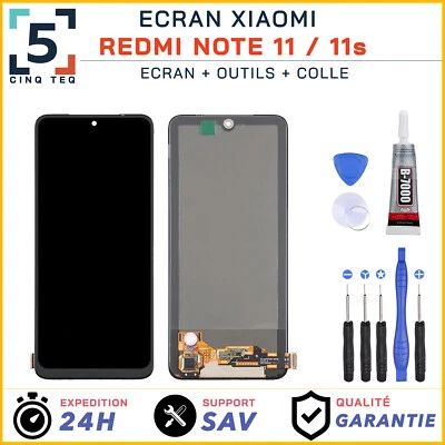 Ecran LCD Remplacement pour XIAOMI Redmi NOTE 11 / 11S 2201117 Gris Bleue +Kit - Photo 1/4