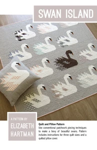 Quilt Pattern SWAN ISLAND Moda ELIZABETH HARTMAN Quilt + Pillow 3 SIZES - Picture 1 of 6