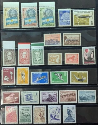 Лот марок Аргентина как новые без наклеек и следов хорошее состояние - Изображение 1 из 3