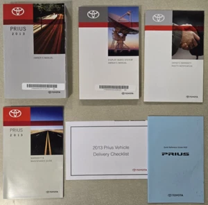 OEM Original 2013 Toyota Prius Owners Manual Book Set - Picture 1 of 7