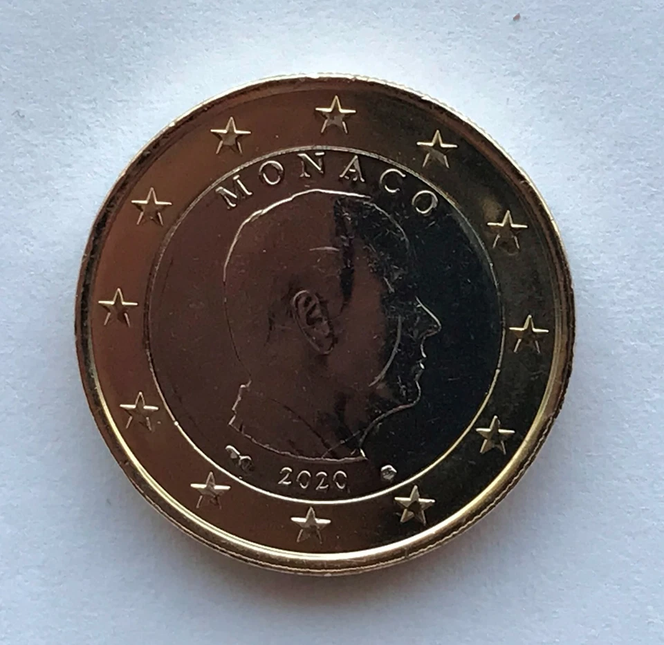 MONACO - 1 € Euro circulation coin 2020 uncirculated coin - Image 1 of 1