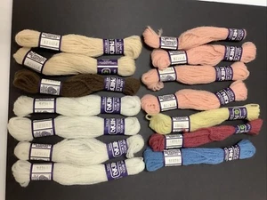 14 Skeins Of Phildar 100% Laine Wool 8 Meters Misc Colors - Picture 1 of 3