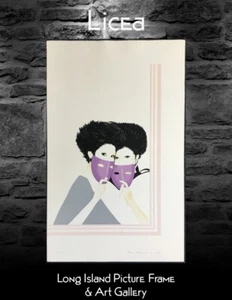 Licea Twin Masks Signed and Numbered L/ED Lithograph - Picture 1 of 7