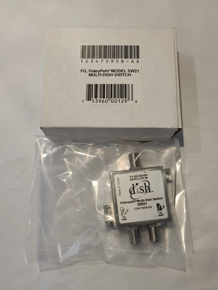 ORIGINAL SW-21 DISH NETWORK MULTI-SWITCH DISHNET SW21 LNB 119 110 129 BELL 82 91 - Image 1 of 3