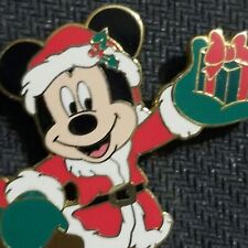 Pin Santa Mickey Mouse With Gift 2005 With Card Walt Disney World Christmas