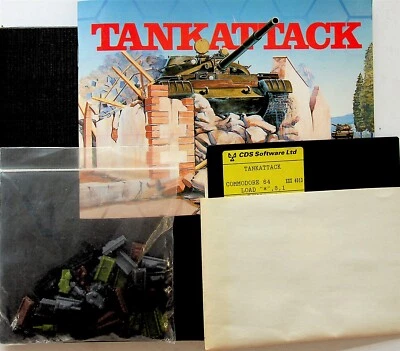 TANK ATTACK- Rare Commodore 64 DISK Version Game C64 Boxed plastic models/map - Image 1 of 4