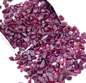 Lote de 200 Cts de piedras preciosas sueltas ásperas de granate rojo natural - Imagen 1 de 7