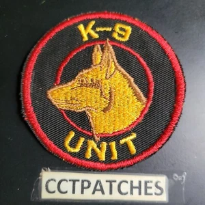 VINTAGE K-9 UNIT RED/GOLD/BLACK SHERIFF POLICE SHOULDER PATCH PA - Picture 1 of 2