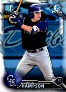 2016 Bowman Chrome Draft Bowman 1st #BDC63 Garrett Hampson Colorado Rockies - Picture 1 of 1