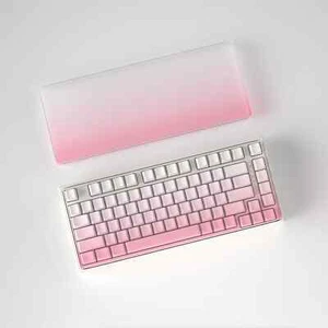 Mechanical Keyboard Cover for Mechanical Keyboard 84 Key Size Clear Pink - Picture 1 of 3