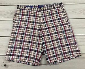 Pendleton Men’s Cotton Plaid Shorts Chino Casual Outdoor Golf Pockets Size 36 - Picture 1 of 9