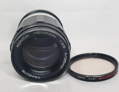 Lente Konica Hexanon 135 mm F3,5 para piezas Foto 1 de 3