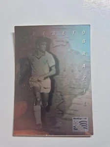 BEBETO (Brazil) Upper Deck WC 94 Preview (Eng/Germ) World Star Hologram - Picture 1 of 1