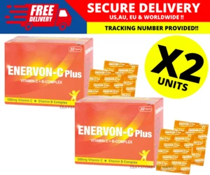 ENERVON-C Vit C 500mg + Vit B-Complex Increase Energy Immunity (32's) X 2 - Picture 1 of 5