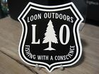 Loon Outdoors Fly Fishing Decal 3 7/8" x 4 1/4" Surface Mount Logo Sticker