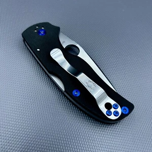 (NO KNIFE) Titanium Screw sets for Spyderco Native 5  C41GP5 - in 4 color opts. - Picture 1 of 13