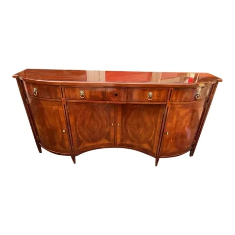 John Widdicomb Neoclassical Inlaid Sideboard Mahogany Cover