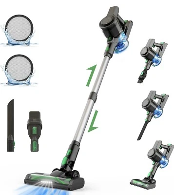 V9 Aspiradora Inalámbrica, 30Kpa Potente Succión con Motor Sin Escobillas Negra Foto 1 de 4