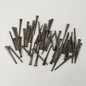50 Antique 2-Inch 2" Square Head Cut Steel Nails! - Picture 1 of 3