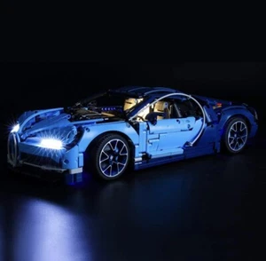 LED Light Kit for Bugatti Chiron - Compatible with LEGO® 42083 Set (Remote) - Picture 1 of 4