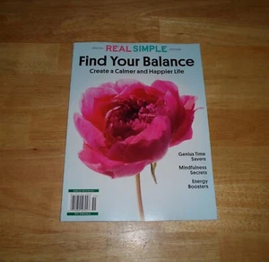Real Simple Find Your Balance Magazine *NEW* Create A Calmer and Happier Life - Picture 1 of 3
