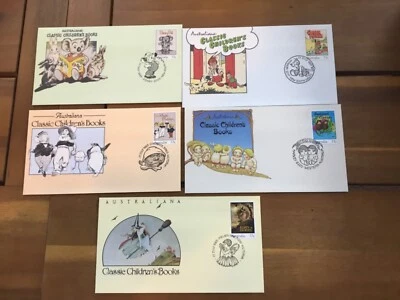 ICOLLECTZONE Australia 1985 Children’s Books First Day Covers FDC  (F200) - Image 1 of 4