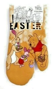 NUEVO Juego de Guantes para Horno Disney Winnie the POOH de dos (2) Feliz Pascua Primavera - Imagen 1 de 2