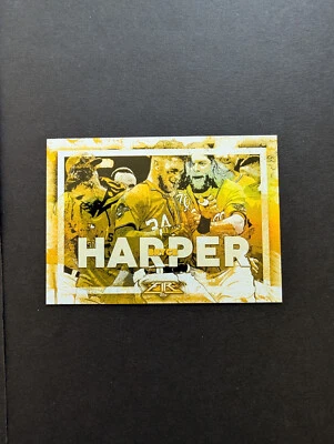 2017 Topps Fire Walk It Off Gold Minted #WO15 Bryce Harper - Image 1 of 2