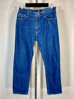 Modern 2019 VANS Off the Wall V96 Relaxed fit blue denim jeans 34w x 32 length - Image 1 of 4