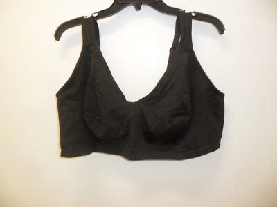 NWOT Comfort Choice Wireless Back Hook Black Bra Size 54DDD - Image 1 of 2
