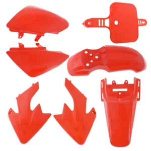 Red Plastic Fender Fairing Kit For Honda XR50 SDG CRF50 SSR107 125 Dirt Bike - Picture 1 of 13
