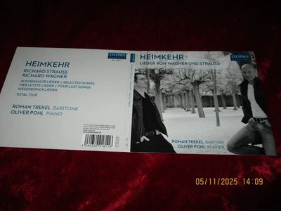 CD-HEIMKEHR--LIEDER VON WAGNER UND STRAUSS-R.Trekel--O.Pohl--!-- - Bild 1 von 4