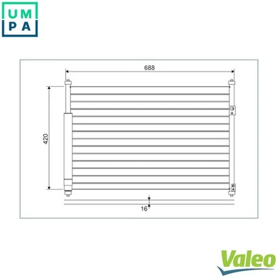 CONDENSER AIR CONDITIONING 814228 FOR SUZUKI GRAND/VITARA/XL-7/II/NOMADE/SUV - Image 1 of 4