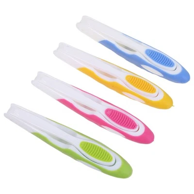  4 Pcs Spazzolino Pieghevole Portatile Spazzola Da Viaggio Pulizia Dei Denti - Immagine 1 di 4