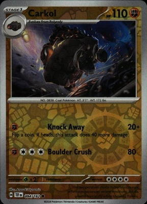 Carkol Reverse Holofoil 094/162 Common SV05: Temporal Forces Near Mint - Image 1 of 2