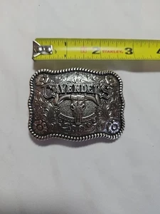 Cavenders Marke Longhorn Steer Bull - Don't Just Wear It Live It!  Gürtelschnalle - Bild 1 von 3