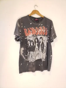 Vtg Y2k Ramones 1234 Band Print T-shirt Bleached XL Gray Thin Punk NYC Tee - Picture 1 of 6