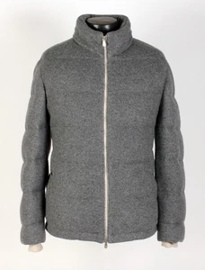Brunello Cucinelli 100% Cashmere / Down Puffer Jacket - Gray - M - $6595 Retail - Picture 1 of 21