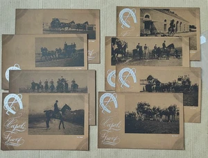 NAPOLI CITTA'-IPPICA EQUITAZIONE CAVALLO-LOTTO 8 CARTOLINE-D5-185 - Picture 1 of 1