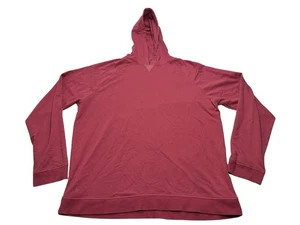 Camisa con capucha de felpa francesa Johnnie-O Amos para hombre talla L/S grande frambuesa JMHD1260 - Imagen 1 de 9